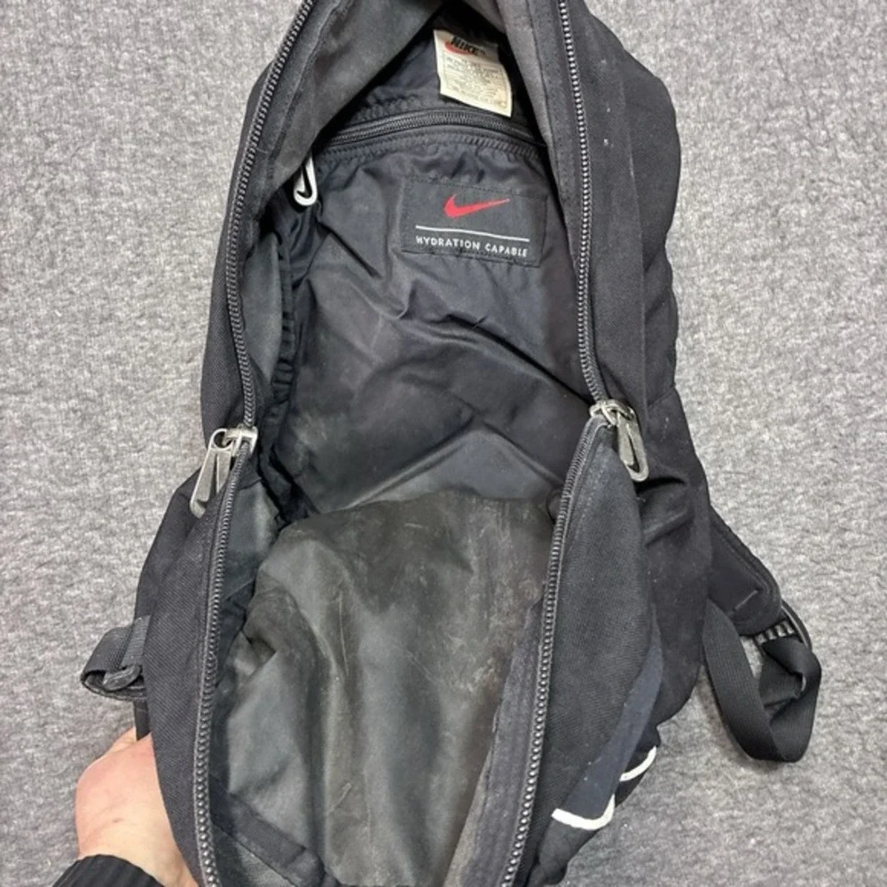 Vintage‎ 90s Nike ACG Small Backpack Black  Center Zip Gorpcore Hiking Gorp